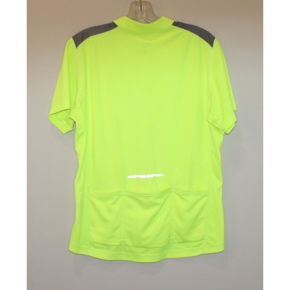 Pearl Izumi cycling jersey Medium neon yellow SELECT Series short sleeve zip - Picture 4 of 5